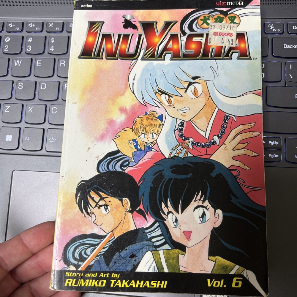 InuYasha Vol 6 Manga Graphic Novel Rumiko Takahashi Viz Media English T+